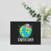 Happy Earth Day Postkarte (Stehend Vorderseite)