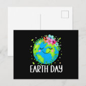 Happy Earth Day Postkarte (Vorne/Hinten)