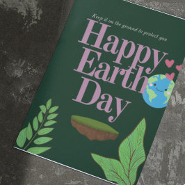 Happy Earth Day Postkarte