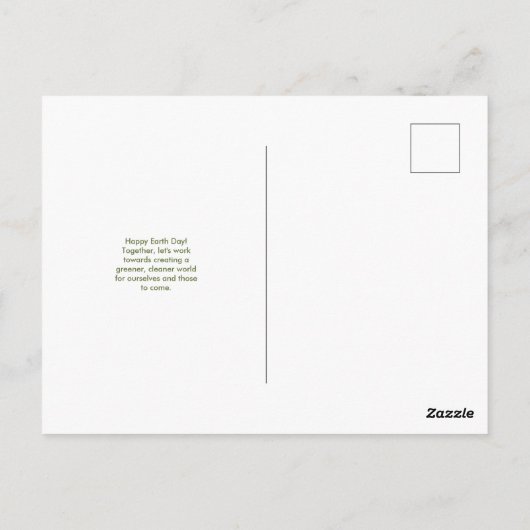 Happy Earth Day Postkarte (Rückseite)