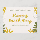Happy Earth Day Postkarte (Vorderseite)