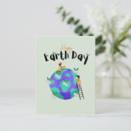 Happy Earth Day Postkarte