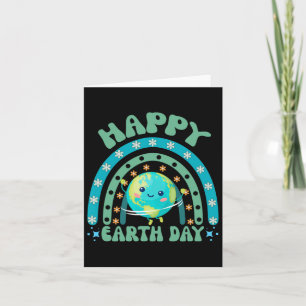 Happy Earth Day Rainbow Funny Earth Day Decoration Karte
