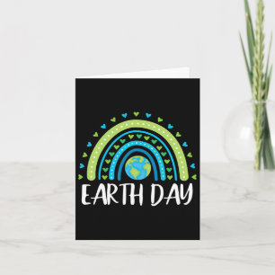 Happy Earth Day Rainbow Niedlich Earth Day Girl Karte