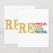 Happy Earth Day Recycle Wiederverwendung - Die Erd (Vorne/Hinten)