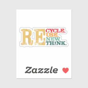 Happy Earth Day Recycle Wiederverwendung - Die Erd Aufkleber