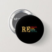 Happy Earth Day Recycle Wiederverwendung - Die Erd Button (Vorne & Hinten)