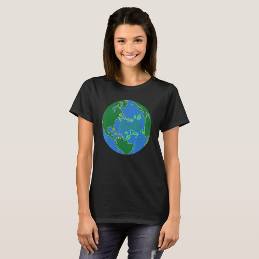 Happy Earth Day Rette unseren Earth Environmental T-Shirt (Vorne ganz)