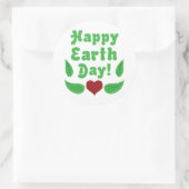 Happy Earth Day! Runder Aufkleber (Tasche)