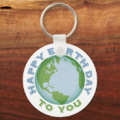 Happy Earth Day Schlüsselanhänger (Vorderseite)