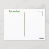 Happy Earth Day Seedling New Growth Postkarte (Rückseite)