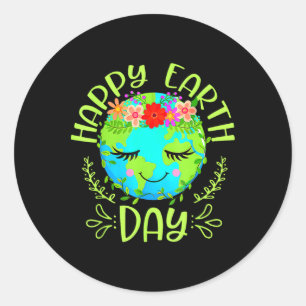 Happy Earth Day Shirt Niedlich Earth Day 2025 Men Runder Aufkleber