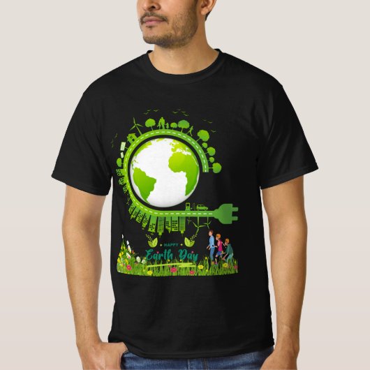 Happy Earth Day T-Shirt (Vorderseite)
