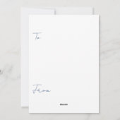 Happy Earth Day Turtle Design Feiertagskarte (Rückseite)