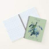 Happy Earth Day Turtle Design Notizblock (Innenseite)