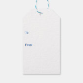 Happy Earth Day Turtle Planet and Trees Geschenkanhänger (Rückseite)