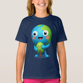Happy Earth Hugging Tree Shirt Cute Nature