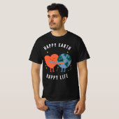 Happy Earth Mens T - Shirt (Vorne ganz)