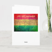 Happy Earthstrong - Happy Birthday Dankeskarte (Rückseite)