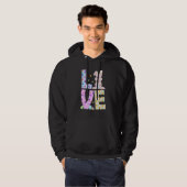 Happy Easer Liebe Bunny Eggs Hunter Ostermädchen Hoodie (Vorne ganz)