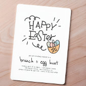Happy East Brunch und Ei Hunt Einladung