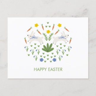 Happy East Folk Stale Card Postkarte