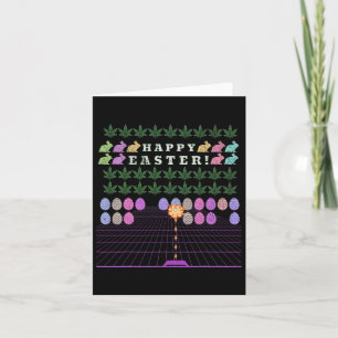 Happy Easter 2025 - Funny Meme Bunny Gaming T-Shir Karte