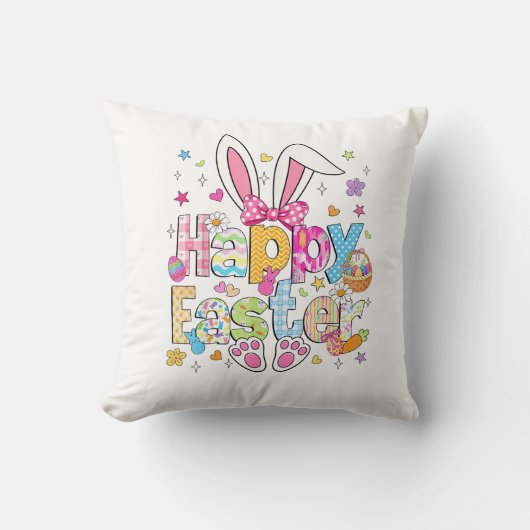 Happy Easter 2026 Cute Bunny Rabbit Easter Day Wom Kissen (Vorderseite)