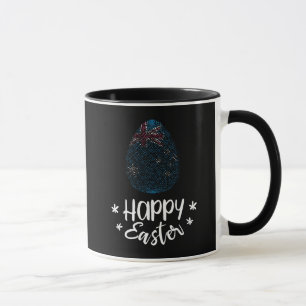 Happy Easter and Oaster egg unter australischer Fl Tasse