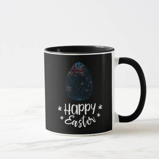Happy Easter and Oaster egg unter australischer Fl Tasse (Rechts)