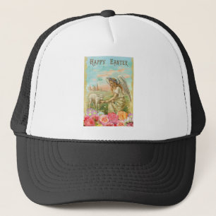 happy easter angel truckerkappe