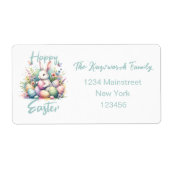 Happy Easter Aquarell Spring Blume Bouquet (Vorne)