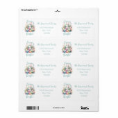 Happy Easter Aquarell Spring Blume Bouquet (Vorne)