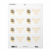 Happy Easter Aquarell Spring Blume Bouquet (Vorne)