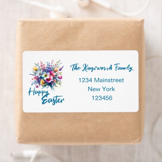 Happy Easter Aquarell Spring Blume Bouquet (Insitu)