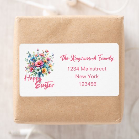 Happy Easter Aquarell Spring Blume Bouquet (Insitu)