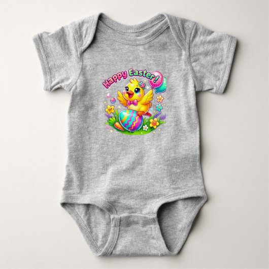 Happy Easter Baby Bodysuit Strampler (Vorderseite)