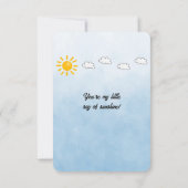 Happy Easter Baby Boy Mitteilungskarte (Rückseite)