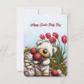 Happy Easter Baby Boy Mitteilungskarte (Vorderseite)