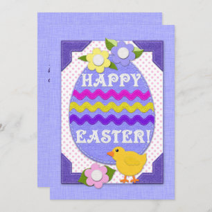 Happy Easter Baby Chick Imitate fühlen Textur