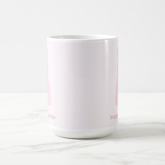 Happy Easter Baby Pink Bunny Schwanz Kaffeetasse (Mittel)