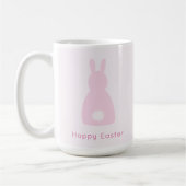 Happy Easter Baby Pink Bunny Schwanz Kaffeetasse (Links)