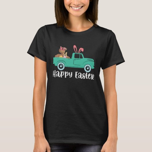 Happy Easter Ball Python Bunny Riding Truck Boys T T-Shirt (Vorderseite)