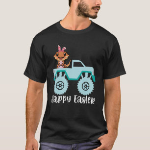 Happy Easter Barted Dragon Riding Monster Truck T T-Shirt