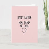 Happy Easter Bend Over Card Karte (Vorderseite)