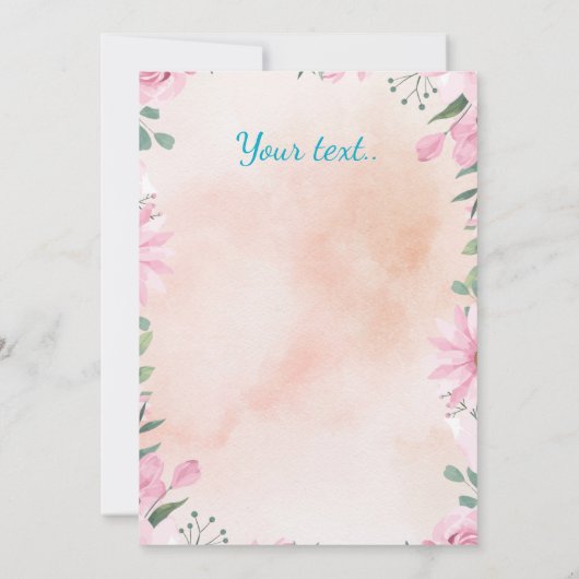 Happy Easter - blue egg with photo option  Einladung (Rückseite)