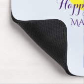 Happy Easter Blue Sky Cross Individuelle Name Mousepad (Ecke)