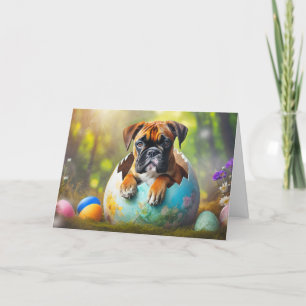Happy Easter Boxer Welpe Feiertagskarte