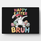Happy Easter Bruh Bro Funny Dabbing Bunny Rabbit Fotoplatte (Vorderseite)