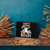 Happy Easter Bruh Bro Funny Dabbing Bunny Rabbit Fotoplatte (Seite)